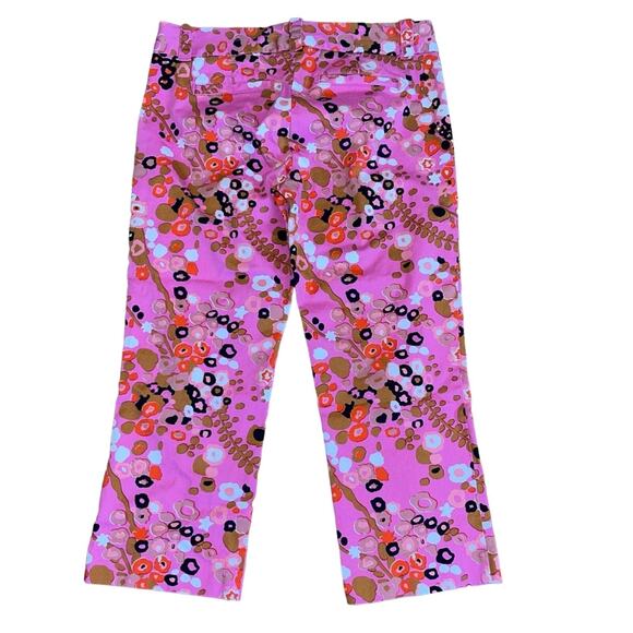 J. Crew Stretch City Fit Chino Cafe Capris Cropped Pants Pink Size 8 - Picture 4 of 6